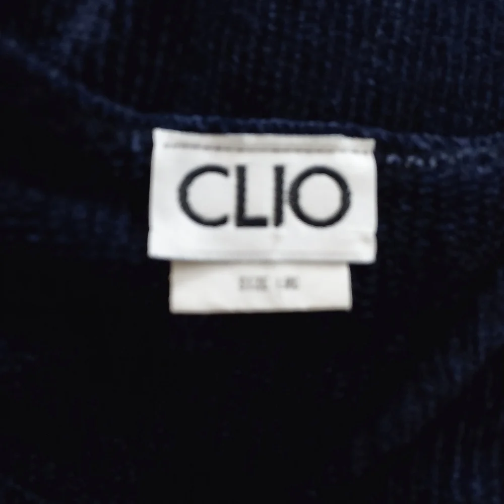 Clio Blue Chenile Knit Long Sweater Size Large